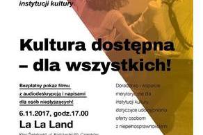 Ilustracja do artykułu: Zapraszamy na bezpłatny pokaz filmu z audiodeskrypcją