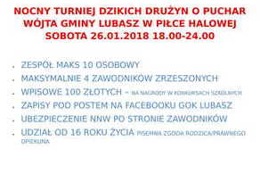 Ilustracja do artykułu: Turniej o Puchar Wójta Gminy Lubasz