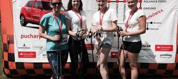 Ilustracja do artykułu: Patrycja Fąferek na podium Pucharu Wielkopolski Nordic Walking