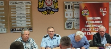 Ilustracja do artykułu: Narada przed powiatowymi zawodami sportowo-pożarniczymi ochotniczych straży pożarnych. 