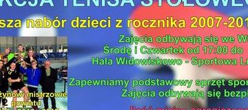 Ilustracja do artykułu: Nabór do sekcji tenisa stołowego