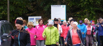 Ilustracja do artykułu: Z kijkami w deszczu...Jesienny Rajd Nordic Walking w Lubaszu.