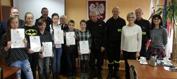 Ilustracja do artykułu:  Gminny Turniej Wiedzy Pożarniczej podumowany