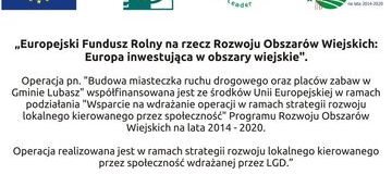 Ilustracja do artykułu: Budowa miasteczka ruchu drogowego oraz placów zabaw w Gminie Lubasz