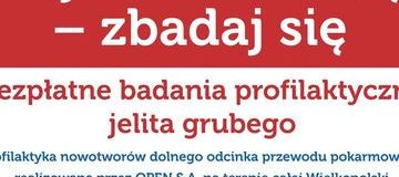 Ilustracja do artykułu: BEZPŁATNE BADANIA PROFILAKTYCZNE JELITA GRUBEGO