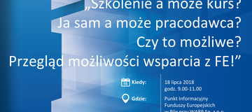 Ilustracja do artykułu: Bezpłatne spotkanie informacyjne -Szkolenie a może kurs