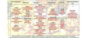 Ilustracja do artykułu: Jesienna Ramówka Gminnego Ośrodka Kultury w Lubaszu