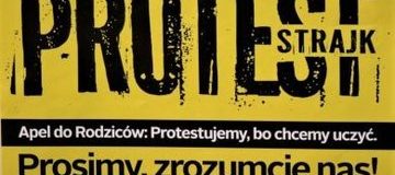 Ilustracja do artykułu: Akcja protestacyjna nauczycieli