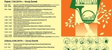 Ilustracja do artykułu: Zaproszenie  na XXIV Ogólnopolski Festiwal Muzyki Myśliwskiej  Goraj-Zamek 2019