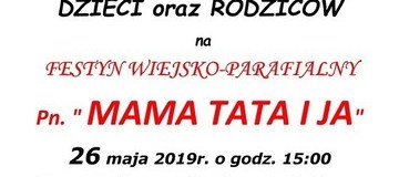 Ilustracja do artykułu: Zaproszenie na Festyn wiejsko-parafialny