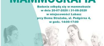 Ilustracja do artykułu: Bezpłatne badania mammograficzne w Lubaszu