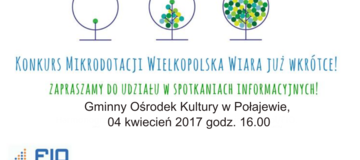 Ilustracja do artykułu: Konkurs Mikrodotacji Wielkopolska Wiara
