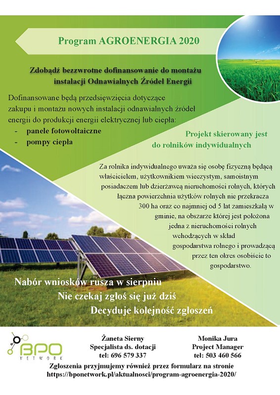 plakat AGROENERGIA