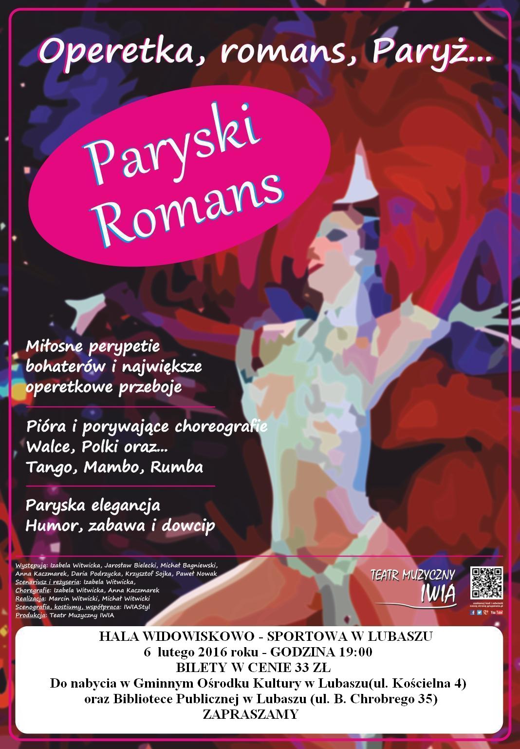 Plakat_Paryski Romans_operetka