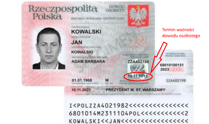 Termin ważności dowodu osobistego