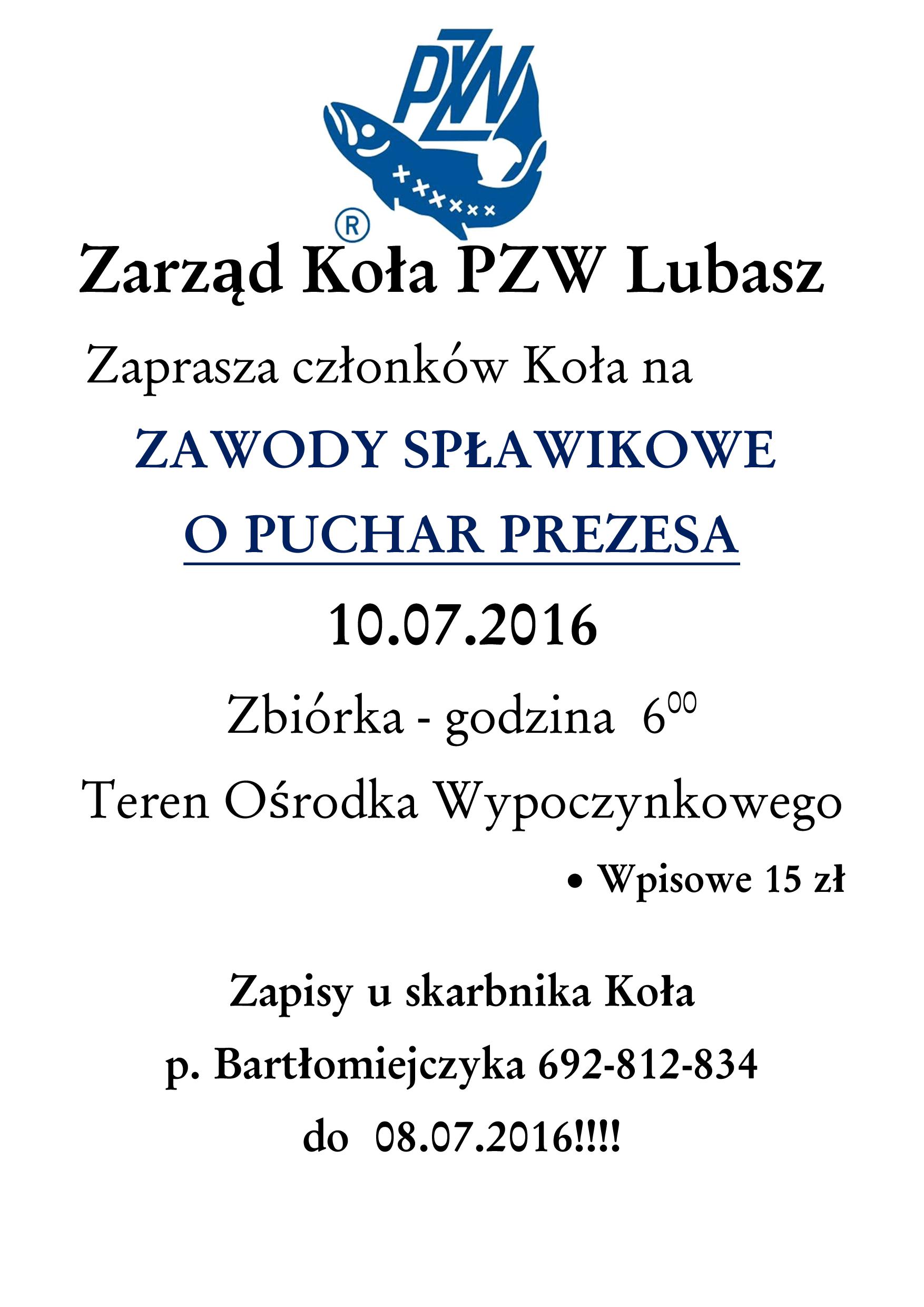 ZAWODY SPŁAWIKOWE_10.07.2016