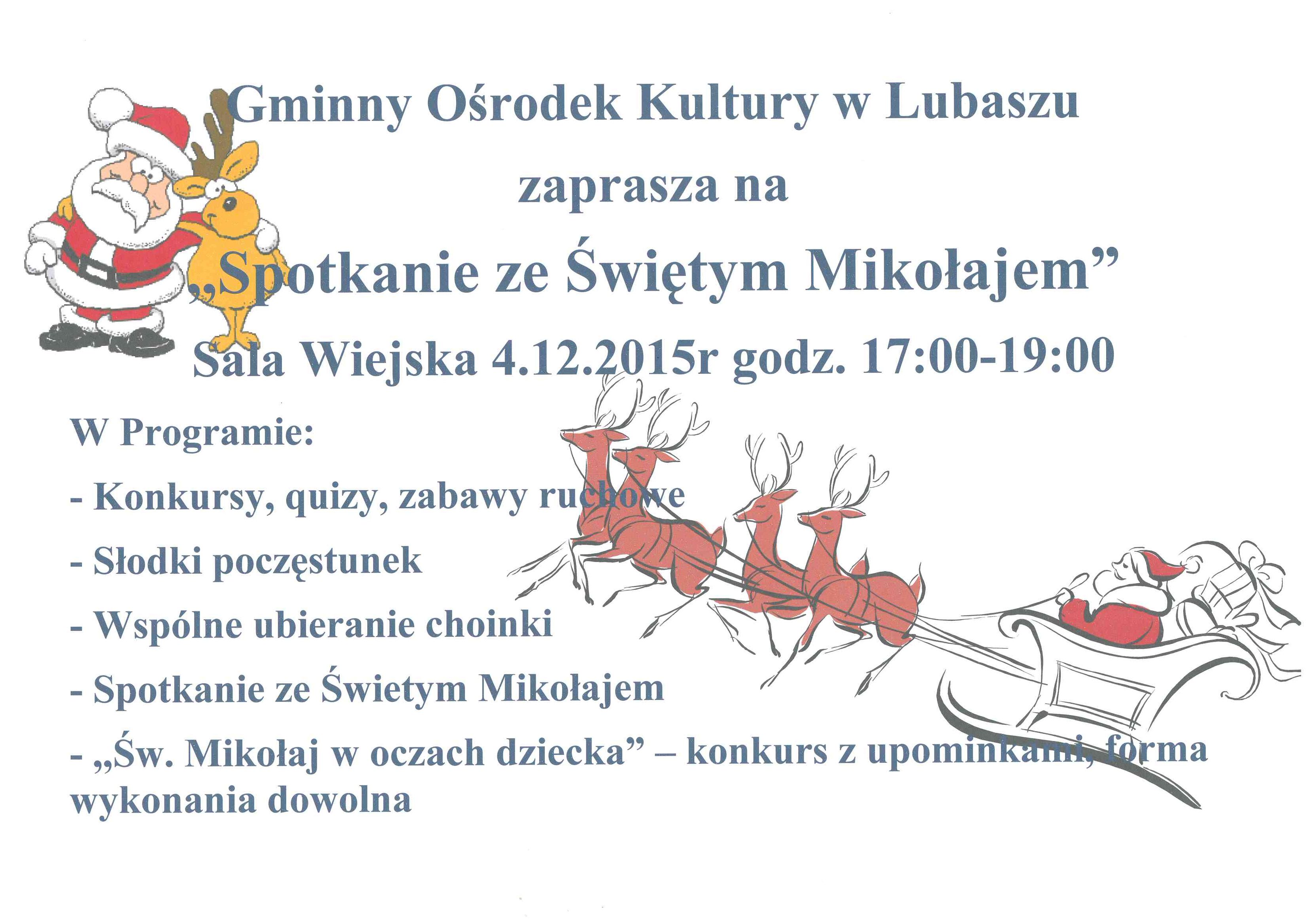 Spotkanie z Mikołajem