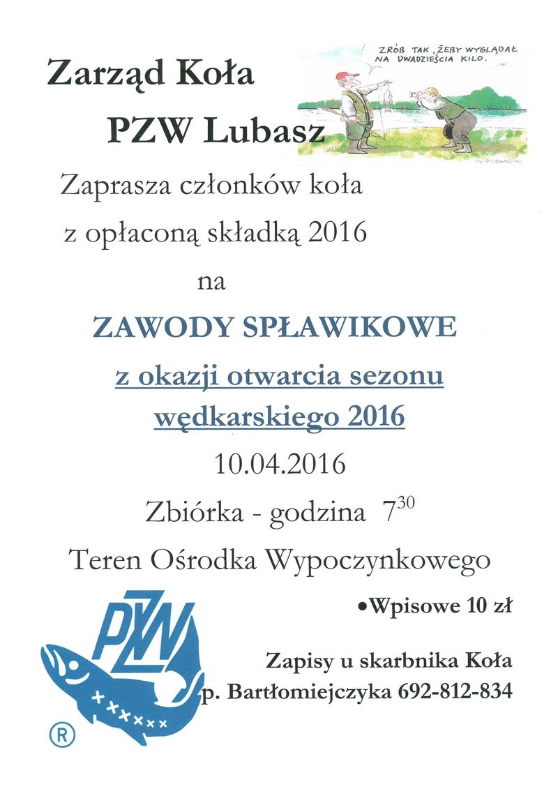 zawody spławikowe
