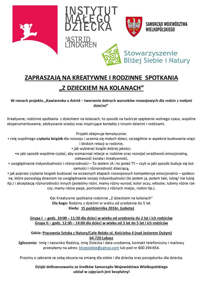 Warsztaty dla rodziców z dziećmi