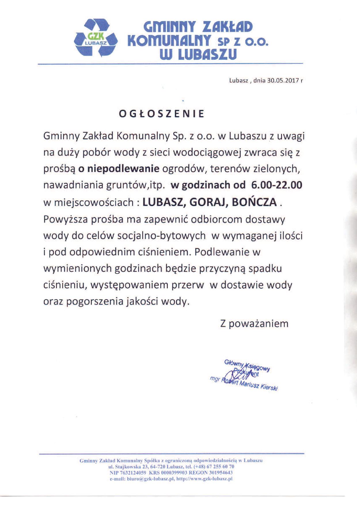 PODLEWANIE OGRODÓW_OSTRZEŻENIE