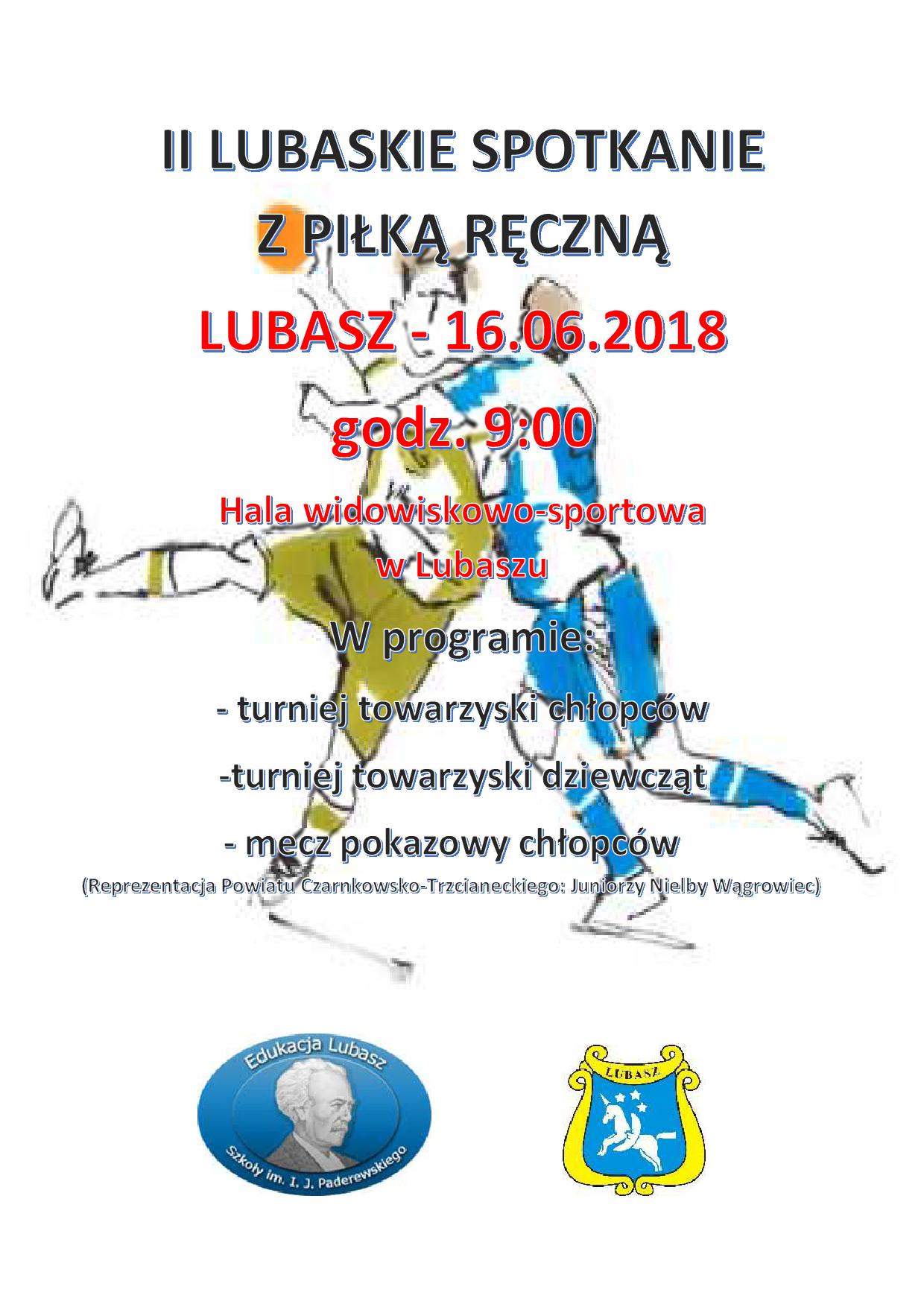 II LUBASKIE SPOTKANIE Z PILKA RECZNA
