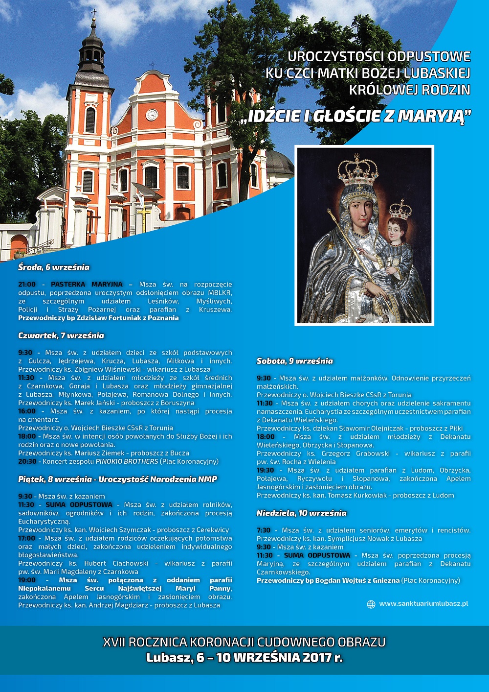PROGRAM UROCZYSTOŚCI ODPUSTOWYCH