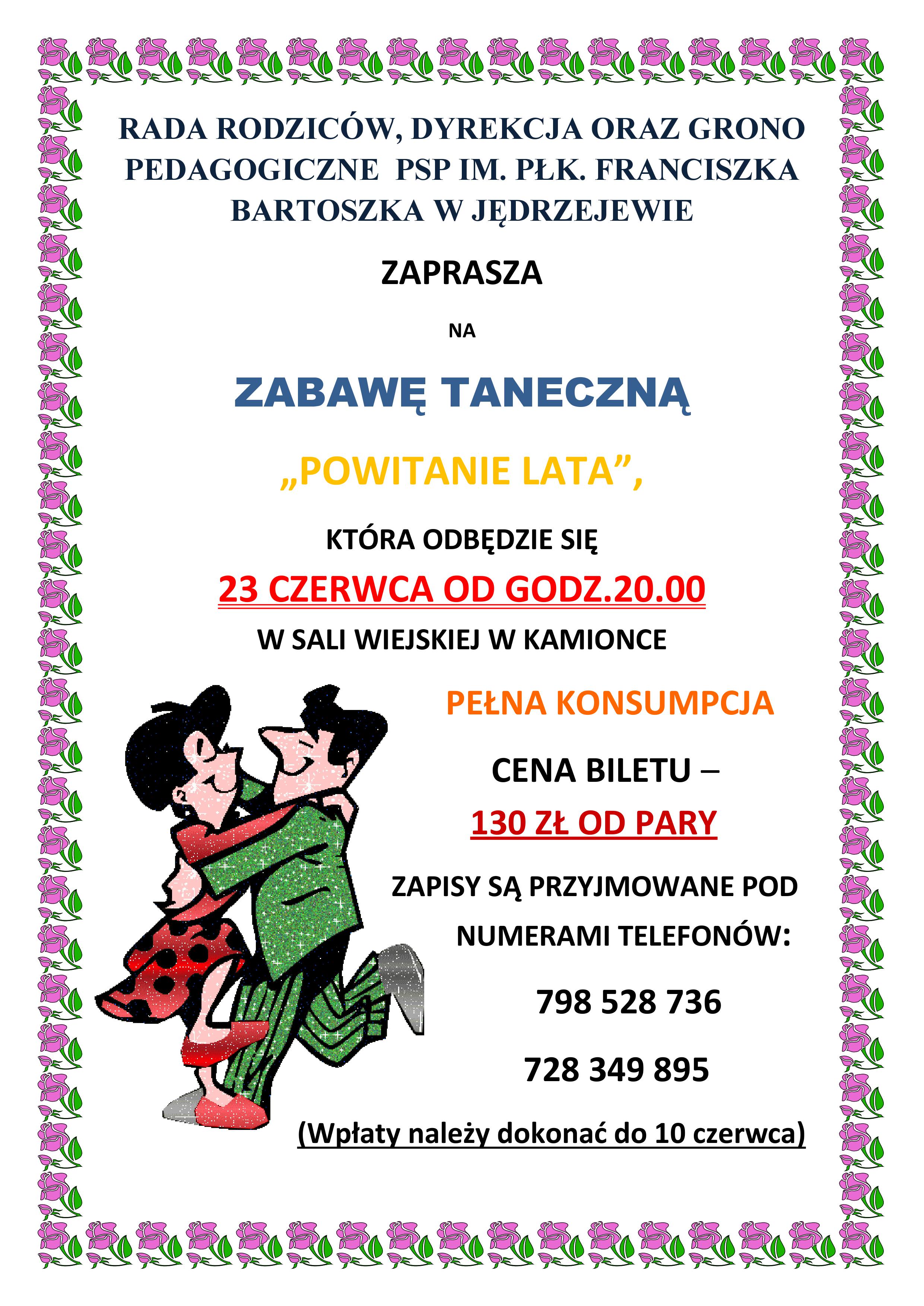 ZAbawa taneczna powitanie lata