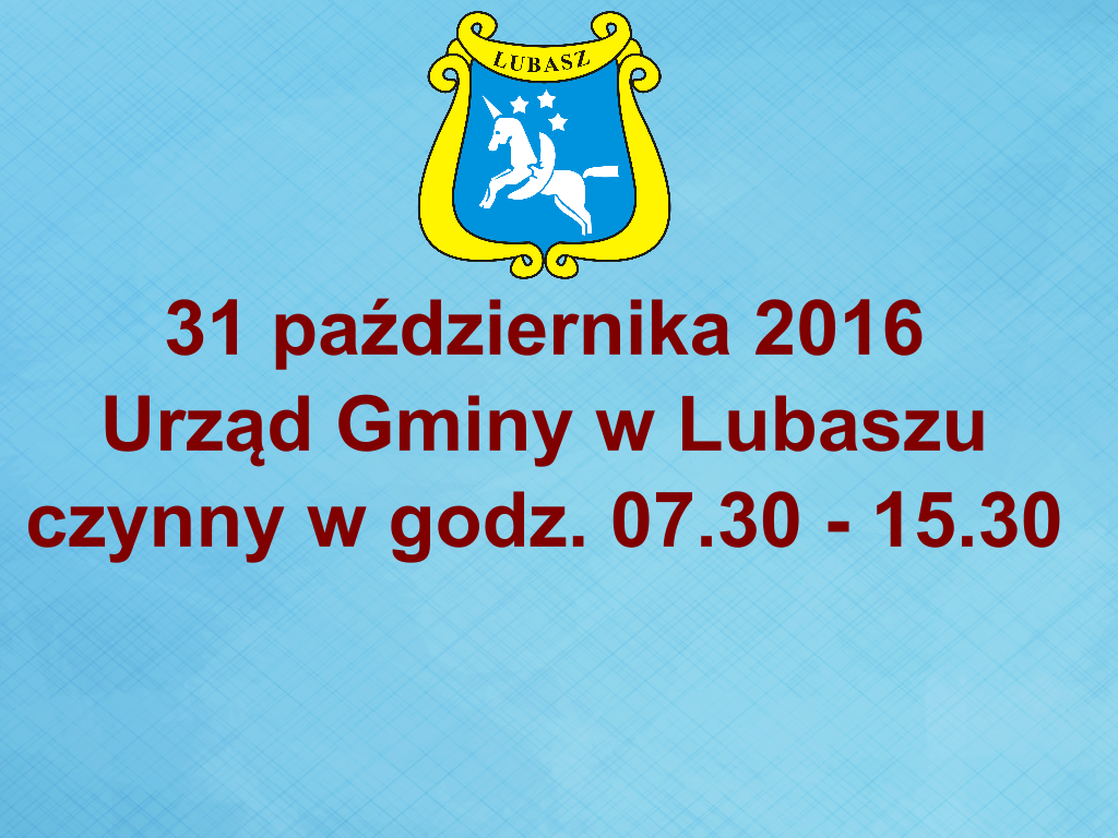 Zmiana godzin urzędowania