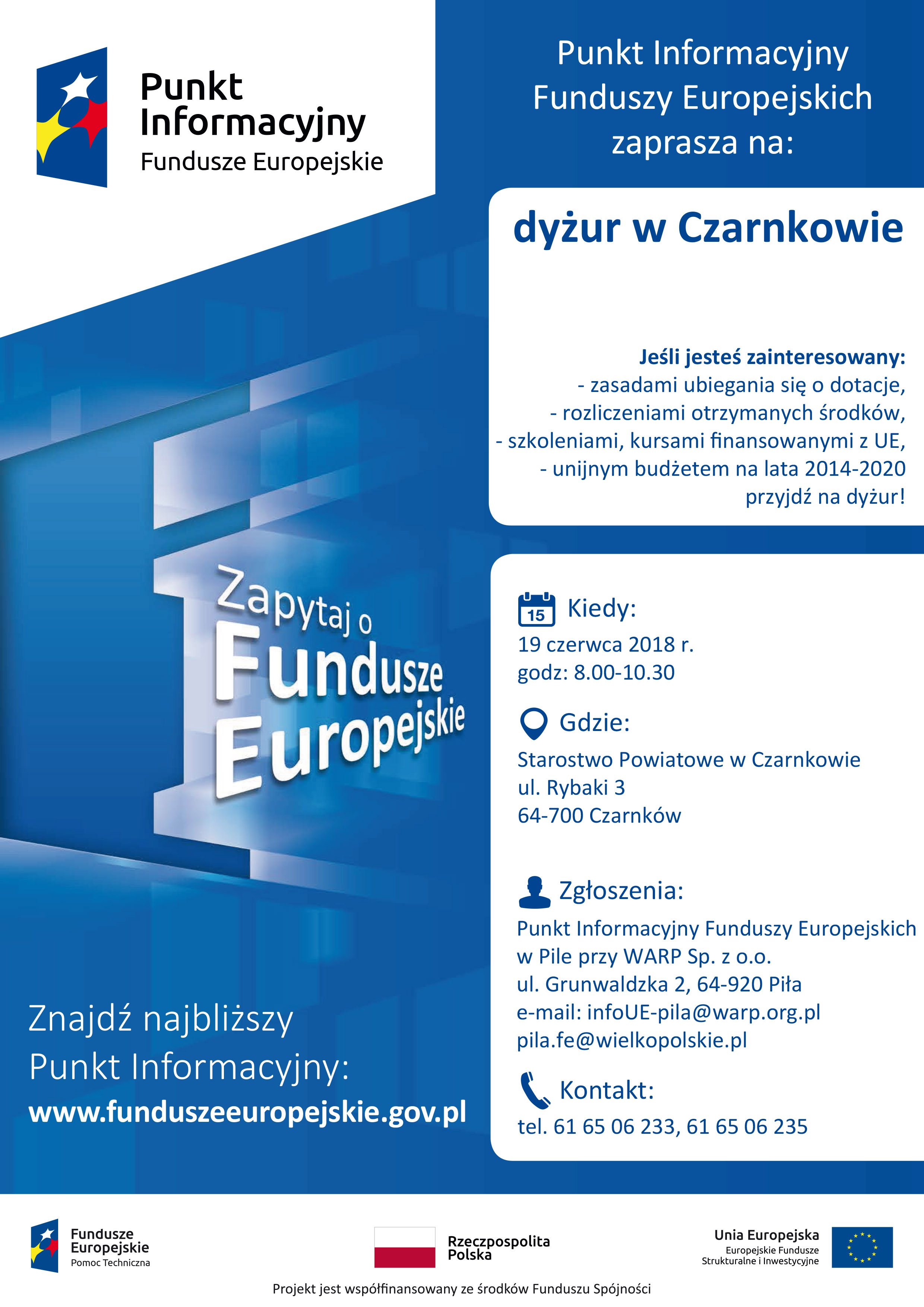 Punkt informacyjny w Pile