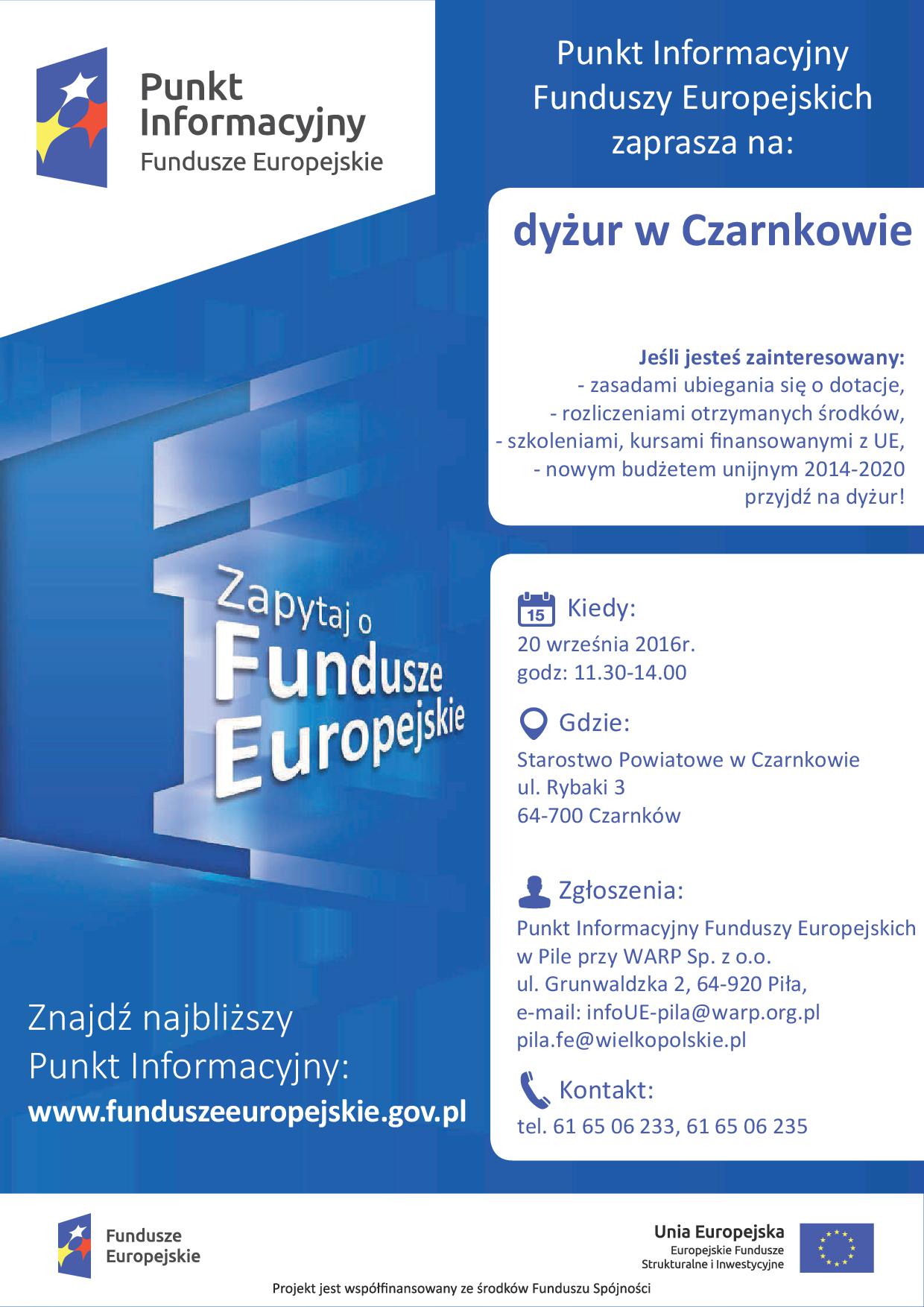 Mobilny Punkt Informacyjny w Starostwie Powiatowym w Czarnkowie.