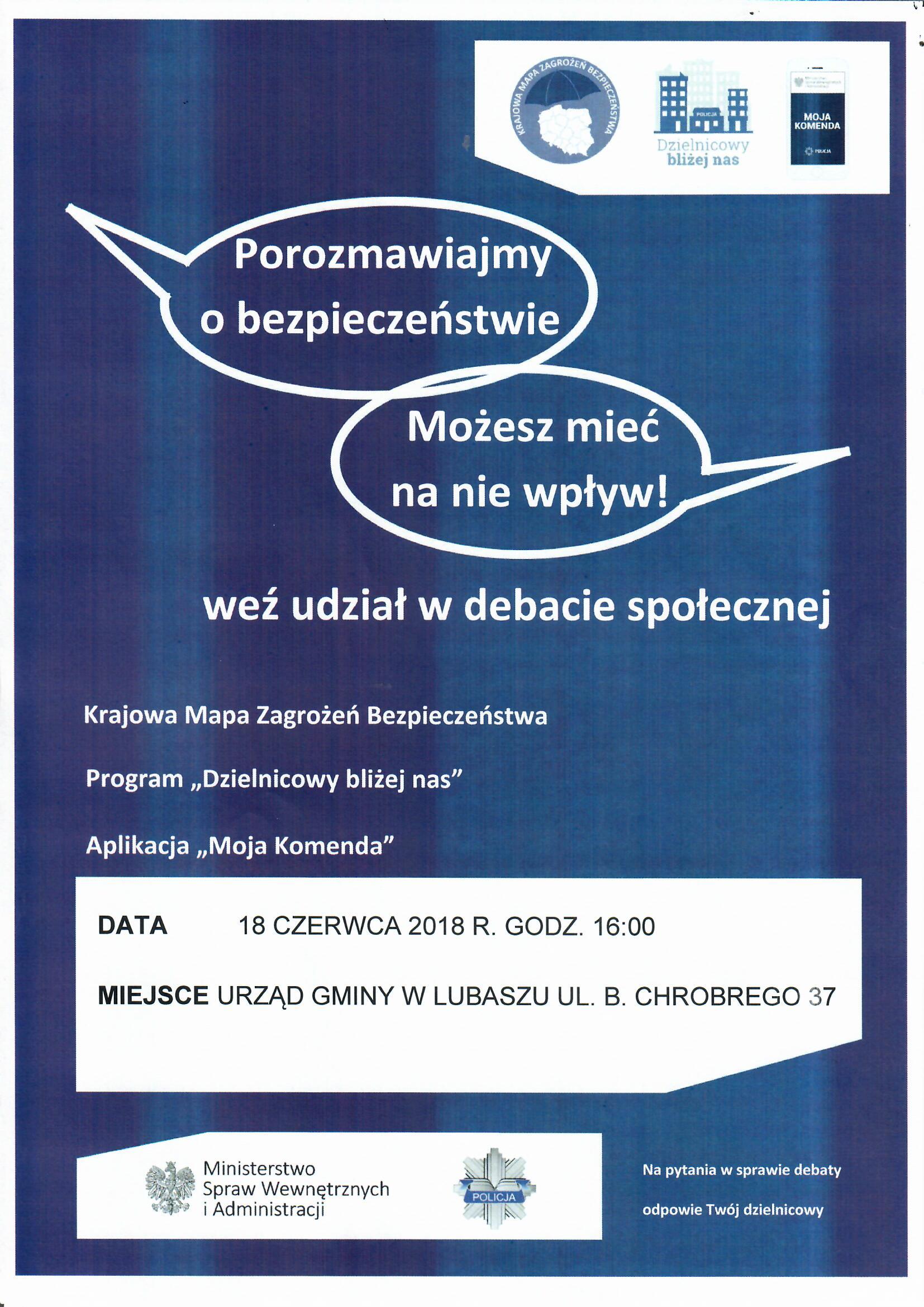 Debata w Sprawie Krajowej Mapy Zagrożeń Bezpieczeństwa