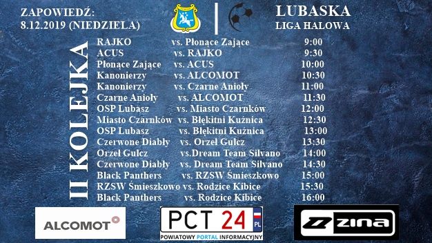 II kolejka lubaskiej ligi halowej