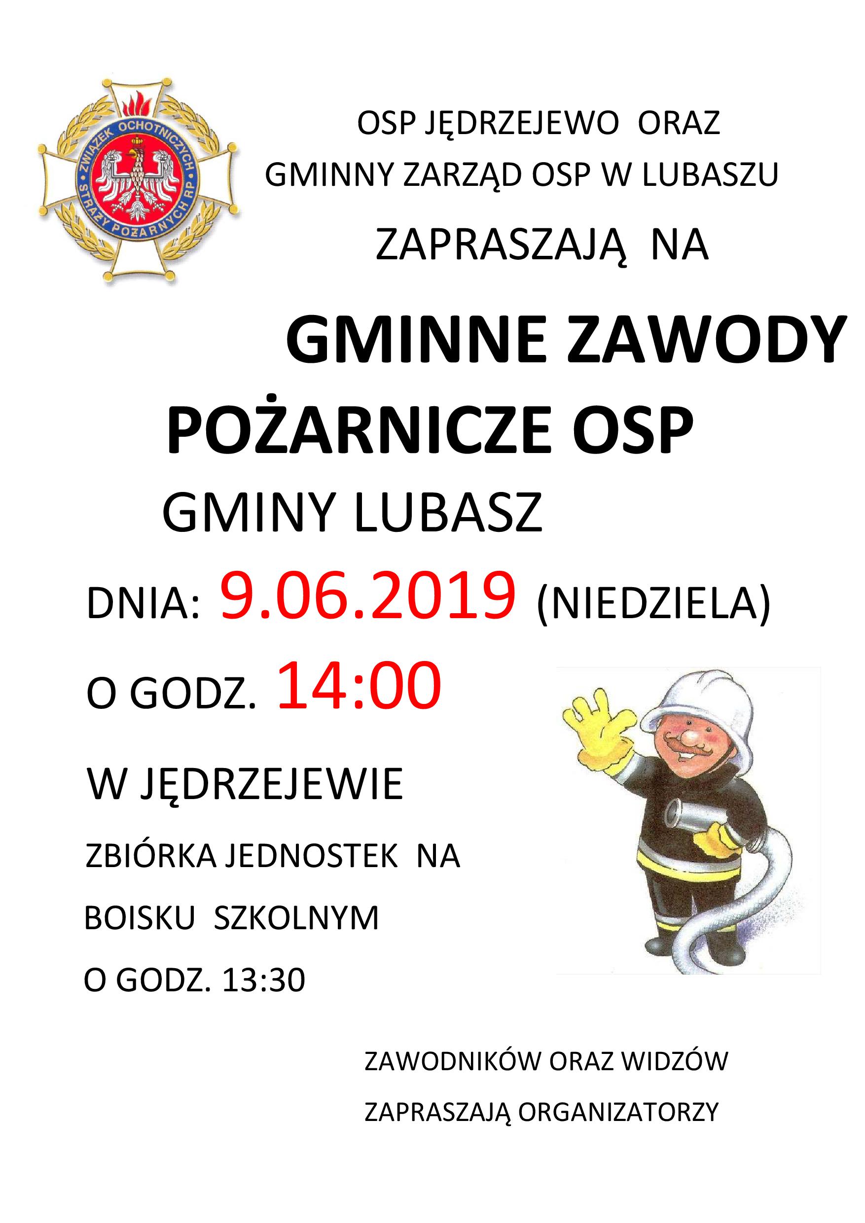 Zawody pożarnicze Jędrzejewo 2019