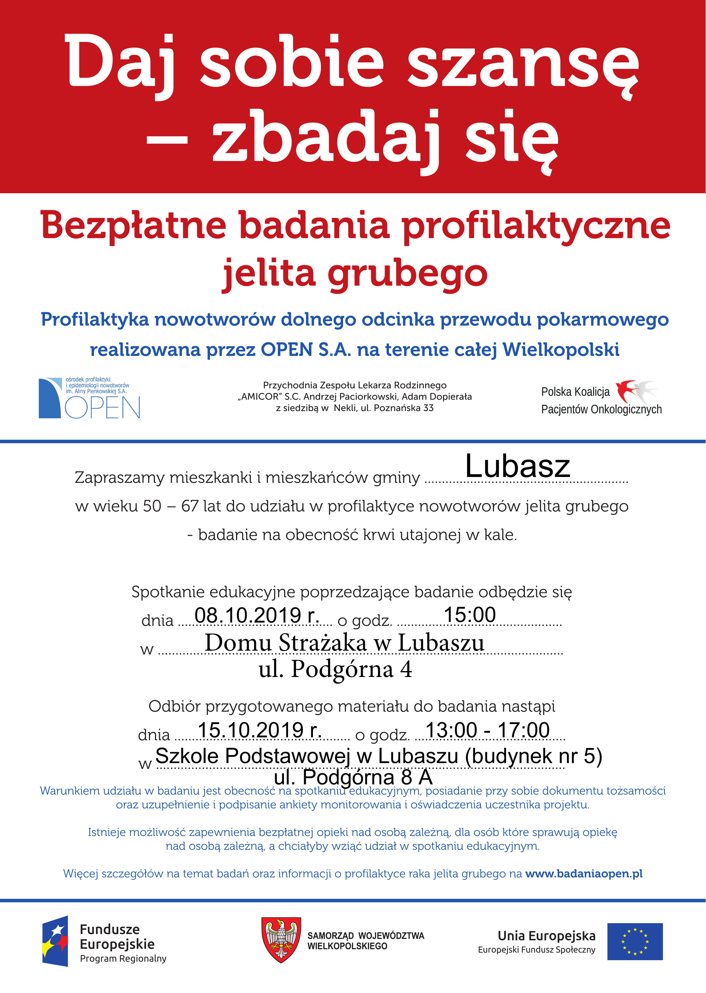Bezpłatne badanie profilaktyczne jelita grubego Bezpłatne badanie profilaktyczne jelita grubego