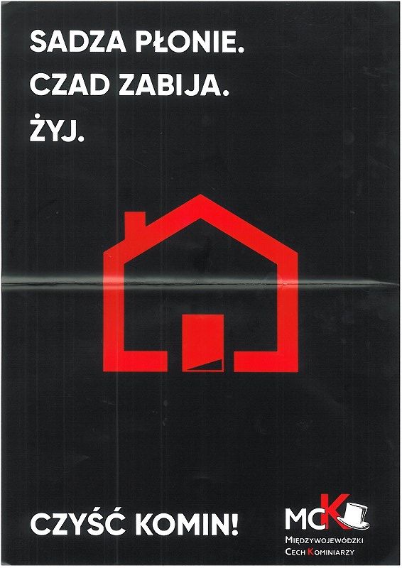 plakat czyść komin