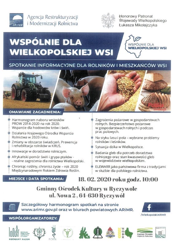 Wspolnie dla wielkopolskiej wsi plakat