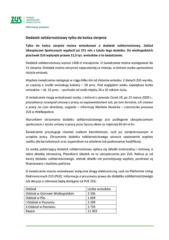 dodatek solidarnościowy