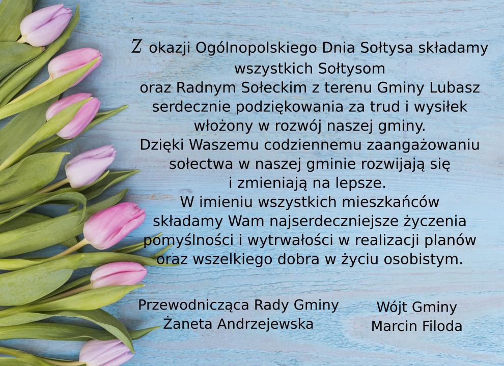 Życzenia z okazji Dnia Sołtysa