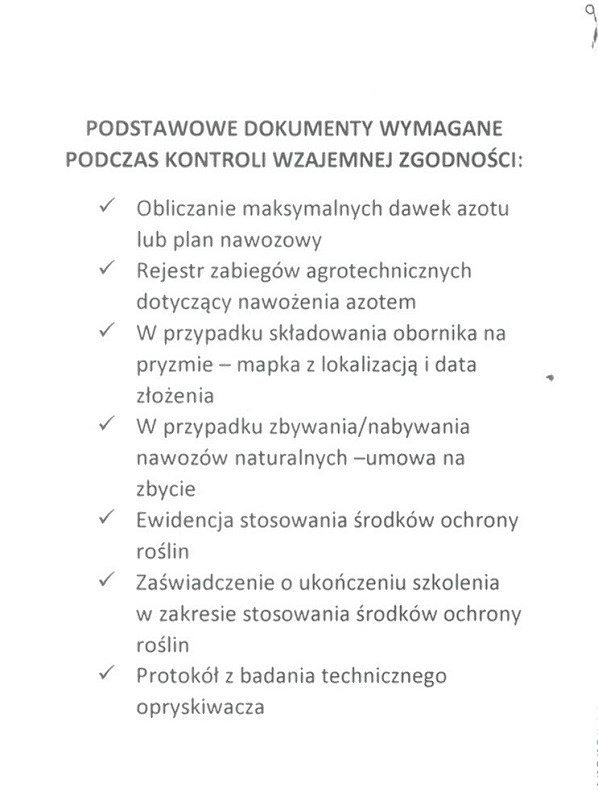 informacja kontrola wzjemnej zgodnosci