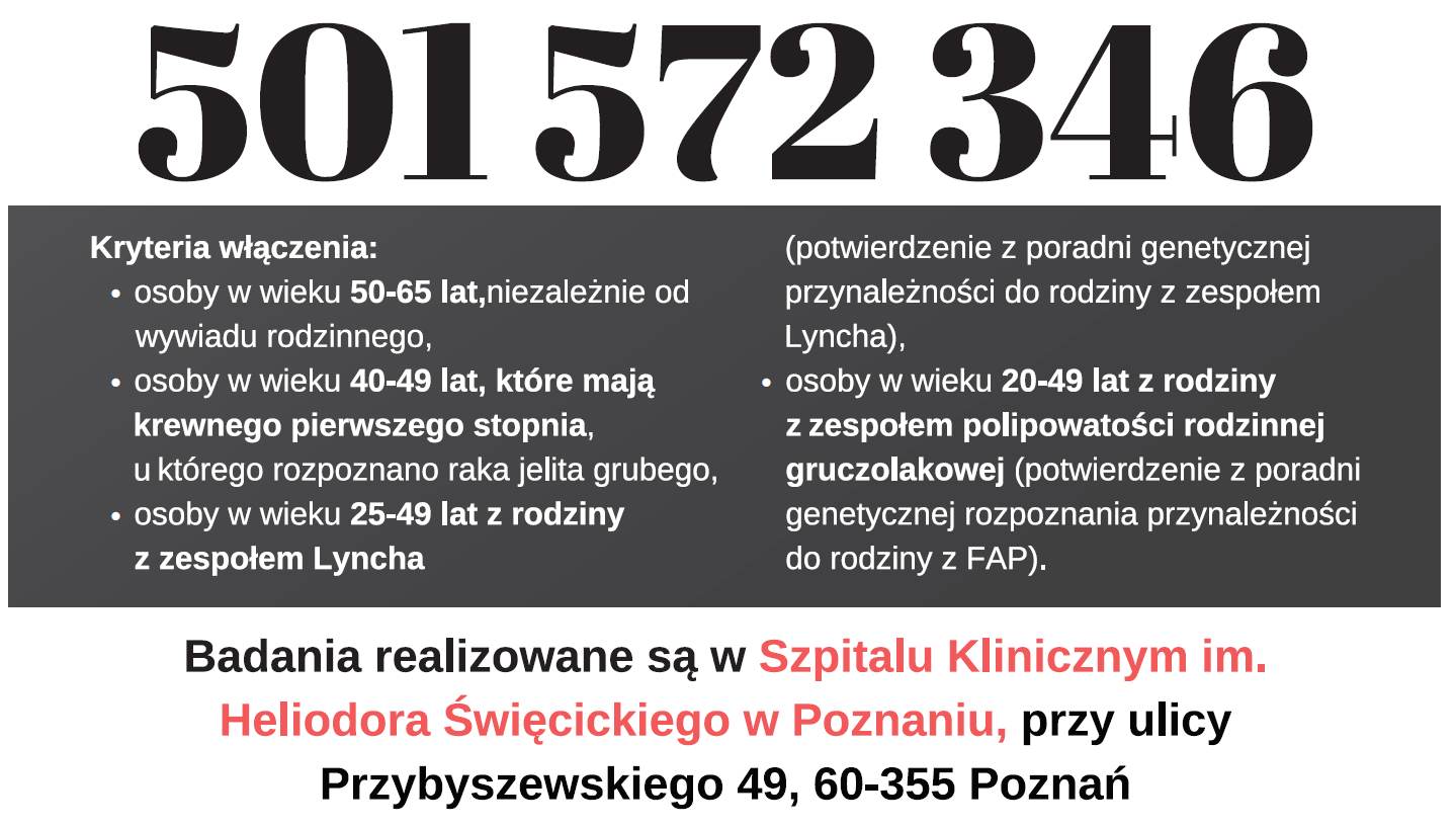 Bezpłatne badanie profilaktyczne jelita grubego