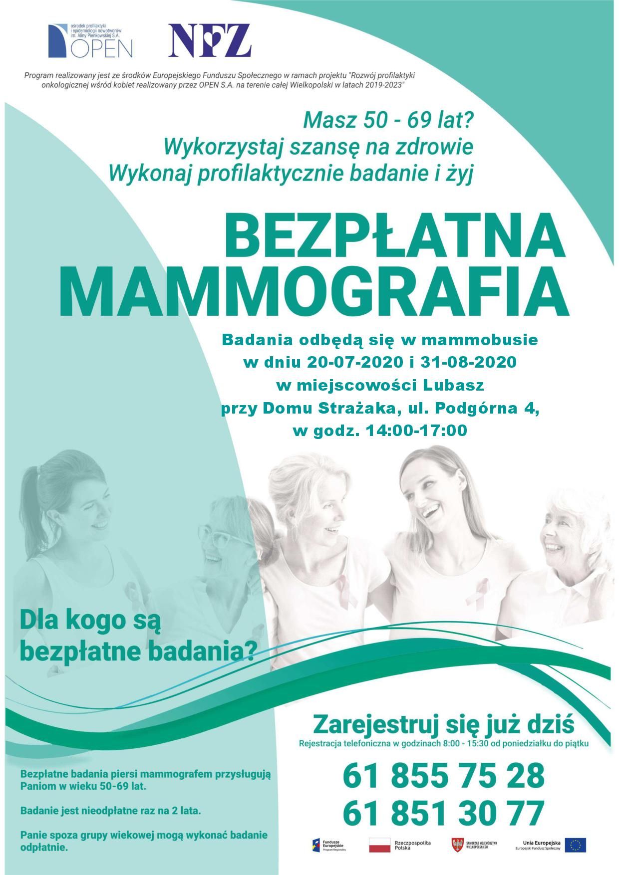 bezpłatna mammografia