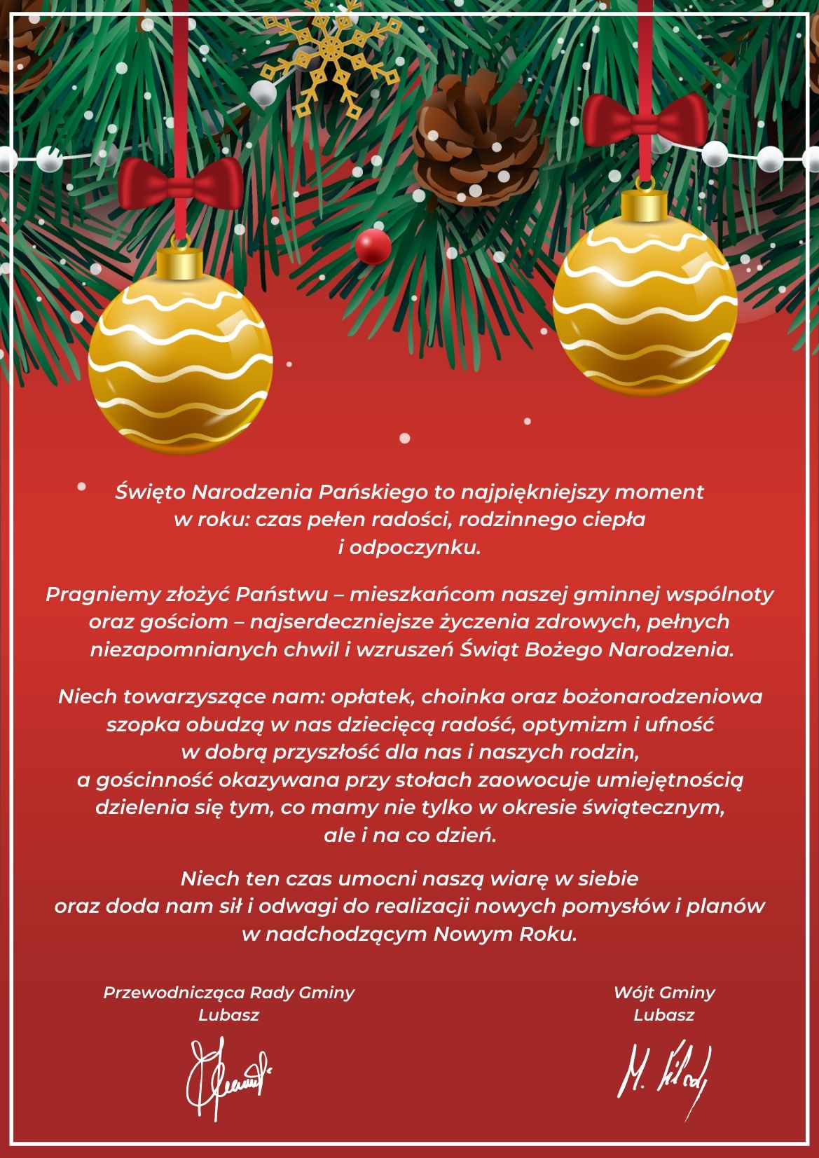 Zyczenia bożonarodzeniowe