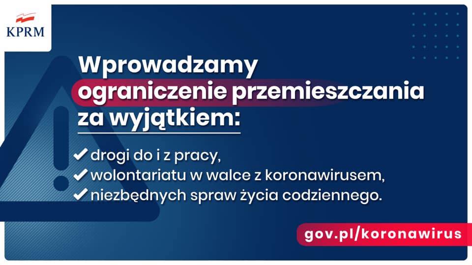 Kwarantanna ograniczenia przemieszczania